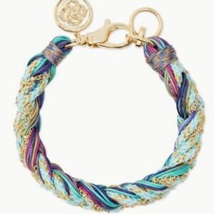 Kendra Scott Masie Braided Blue and Purple Bracelet